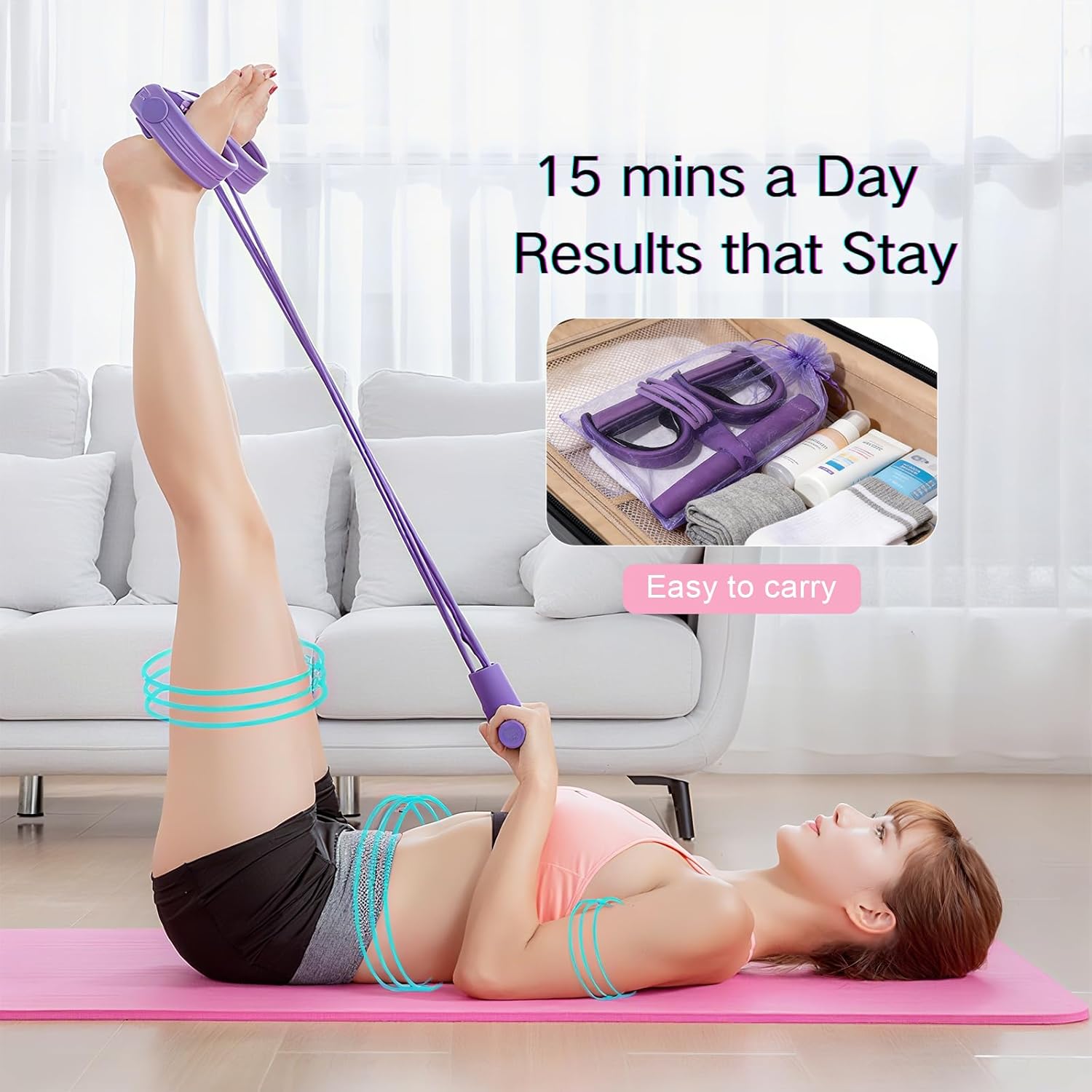 Yoga Pedal Puller Fitness Equipment - Alat Kebugaran Rumah Tangga Multifungsi 4/6-Tube