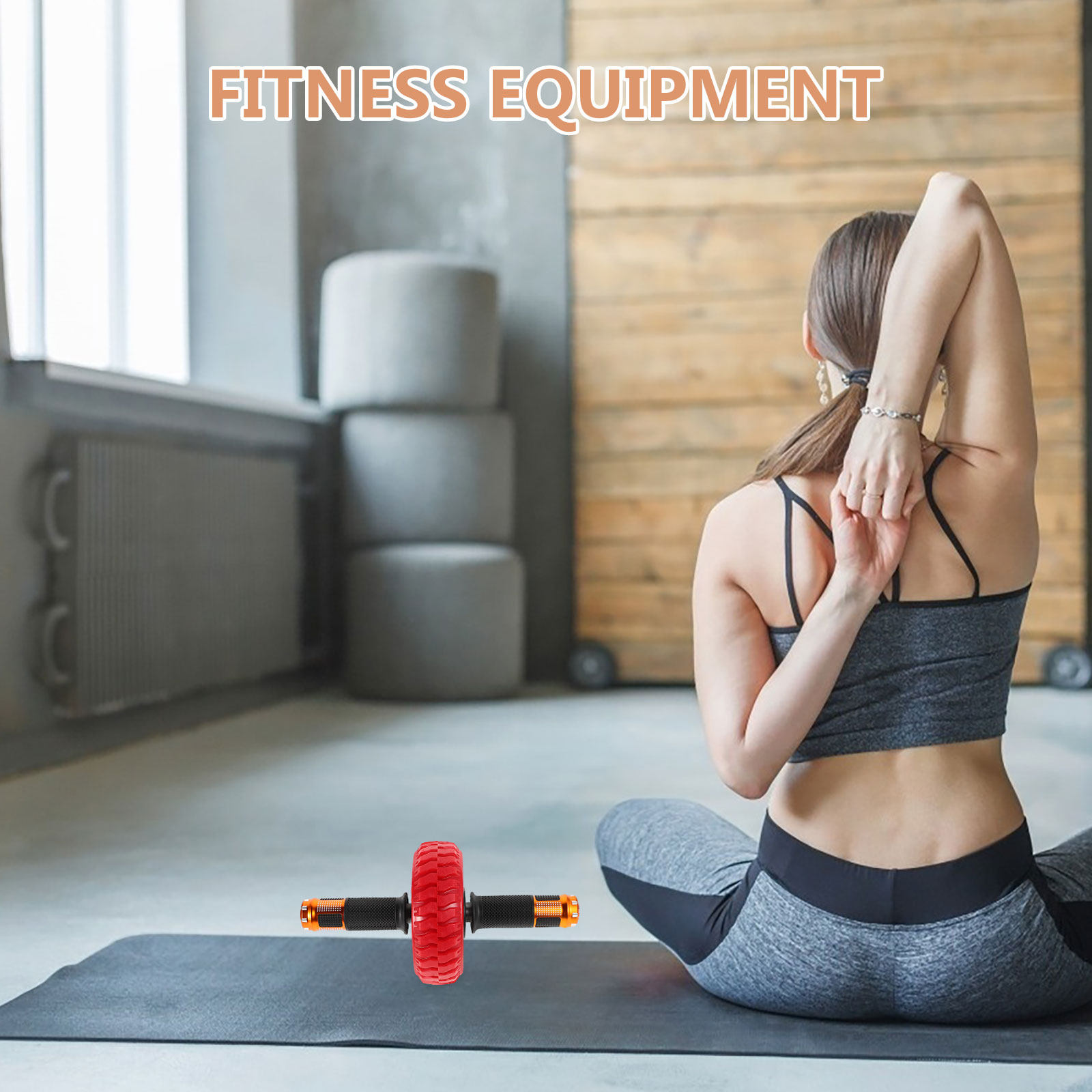 Ab Wheel Roller - Alat Latihan Otot Perut dengan Roda
