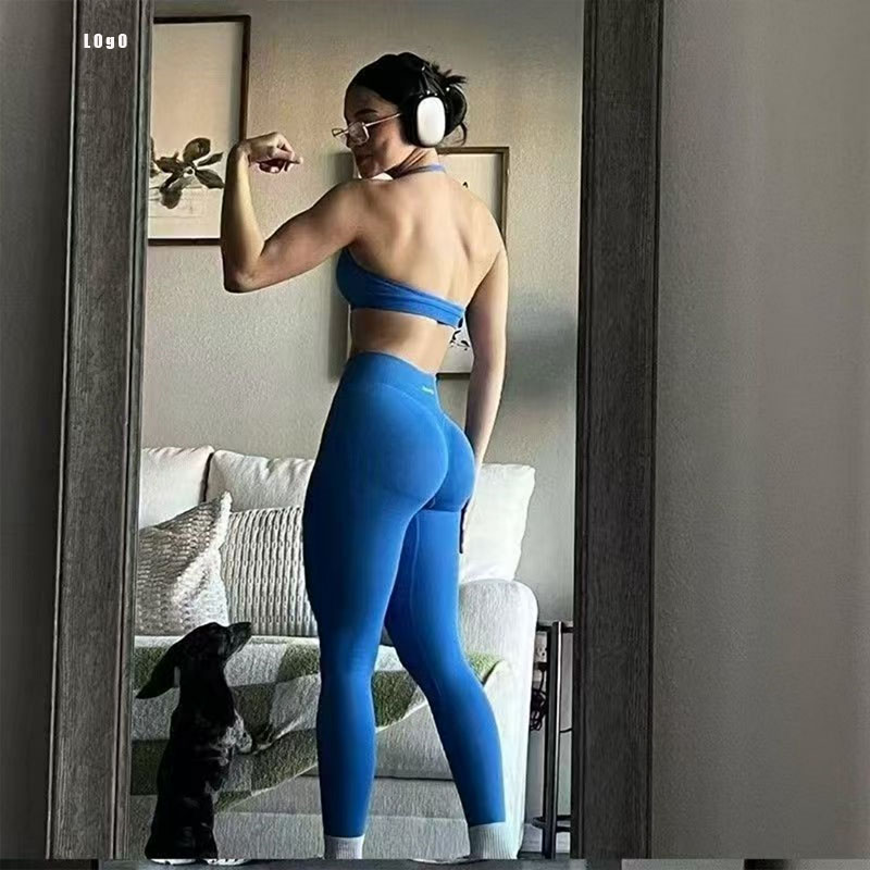 Yoga Fitness Logo Design - Df Logo Legging Olahraga Wanita Tanpa