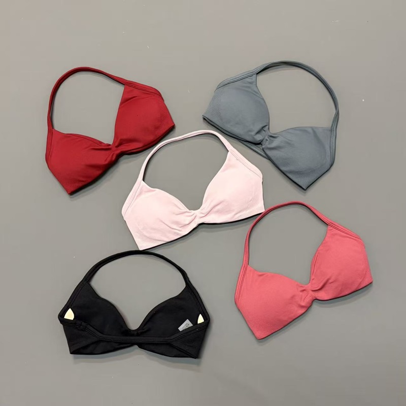 Yoga Fitness Matte - Bra Olahraga Wanita Model Halter V-Neck