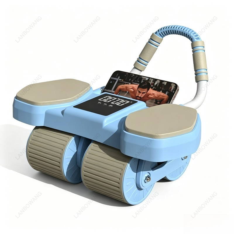 Ab Wheel Roller - Alat Olahraga Perut Smart 4 Wheels