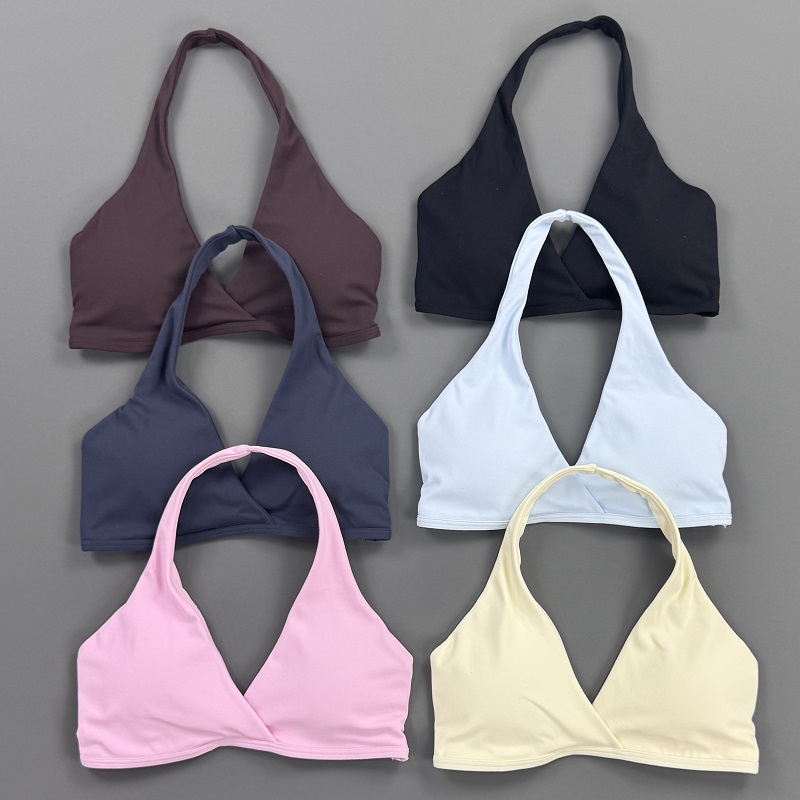 Yoga Fitness Matte - Atasan Gym Wanita Halter Neck Sports