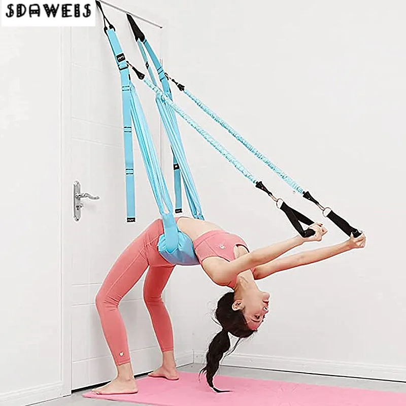 Yoga Swing Aerial - Tali Yoga Udara Dapat Disesuaikan Elastis