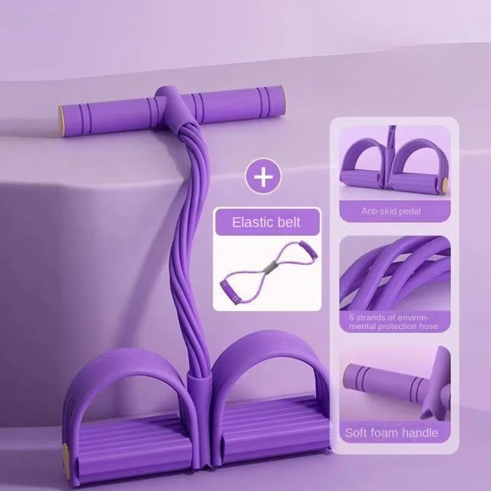 Set Tali Resistensi 6-Tube den - Yoga Pedal Puller Fitness Equipment ulasan dan harga