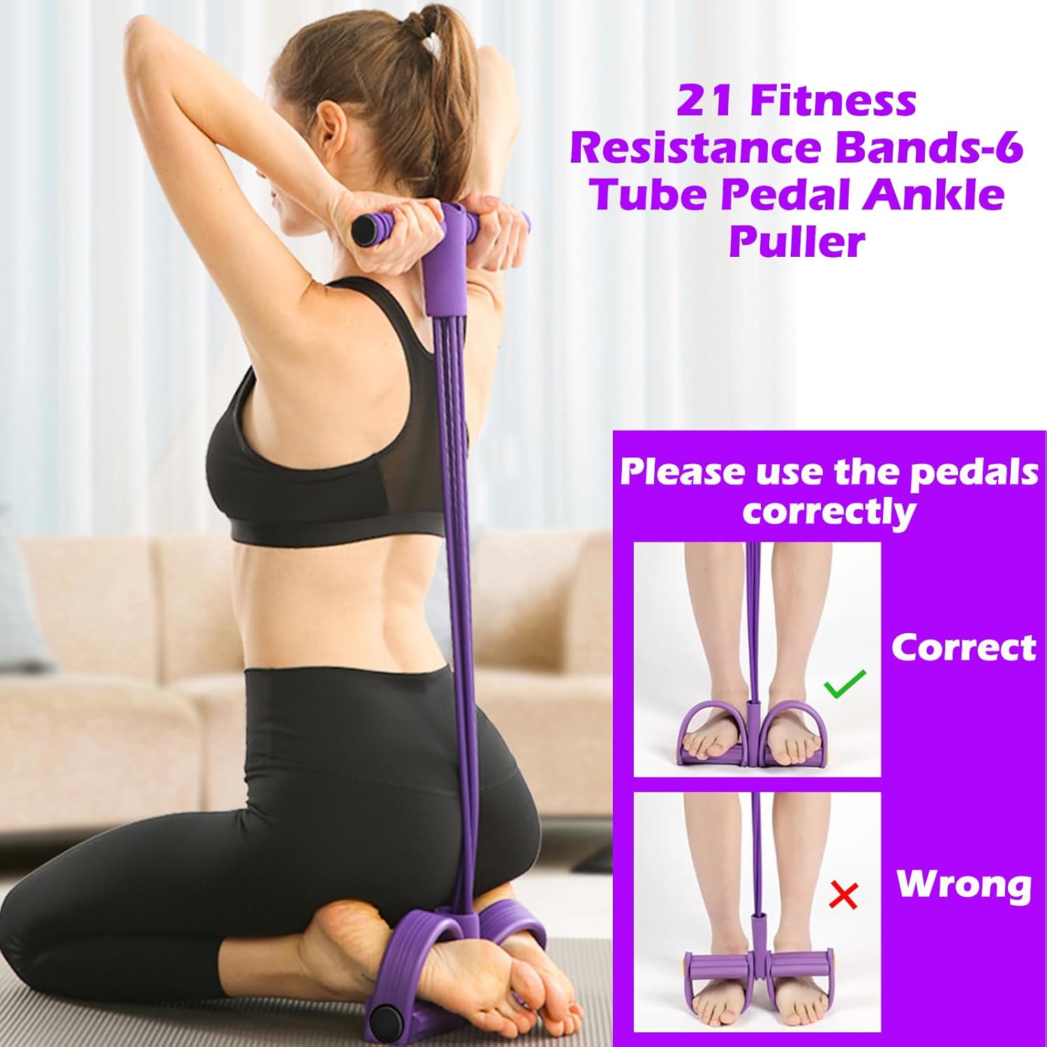 Alat Kebugaran Rumah Tangga Mu - Yoga Pedal Puller Fitness Equipment ulasan dan harga