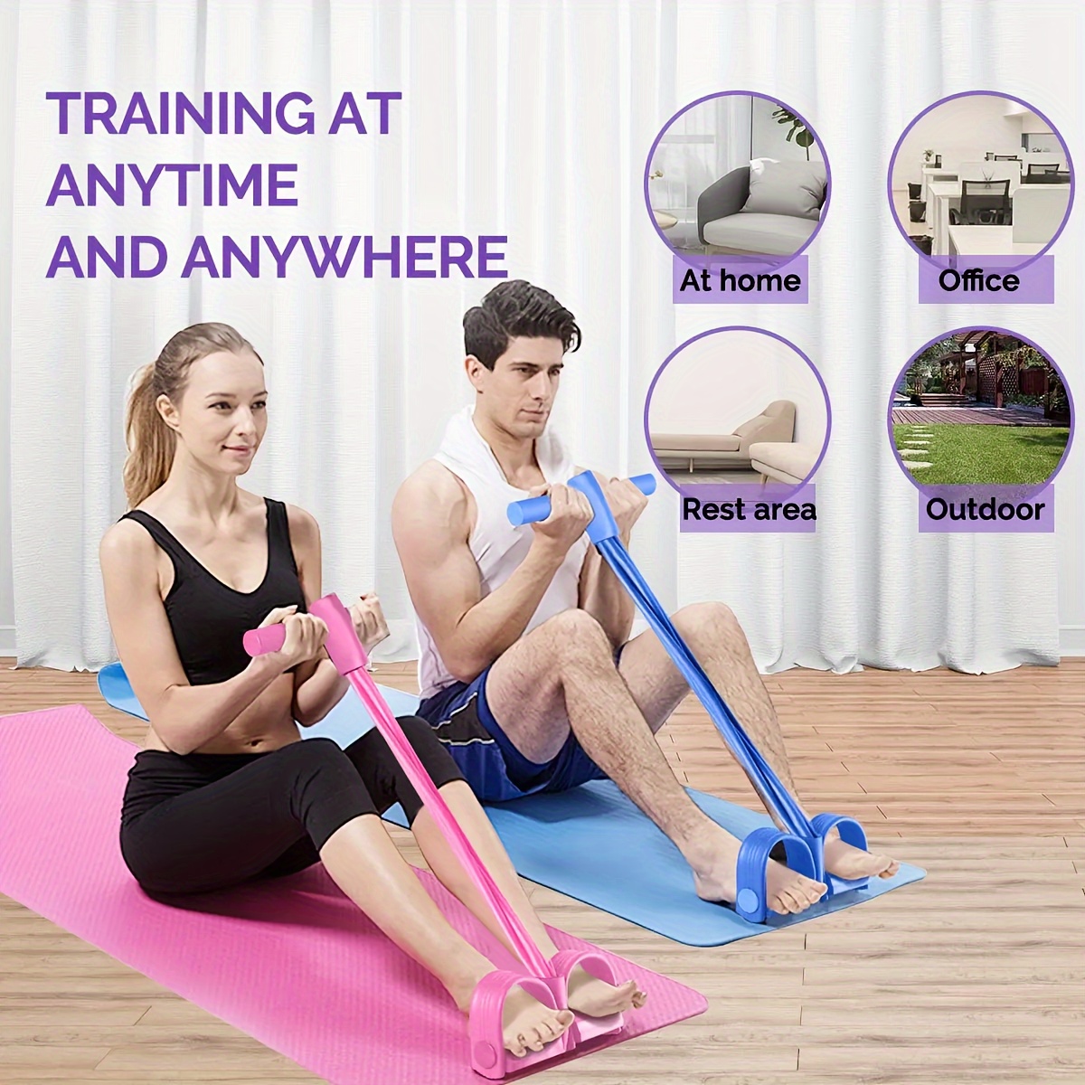 Peralatan Kebugaran Rumah Mult - Yoga Pedal Puller Fitness Equipment ulasan dan harga