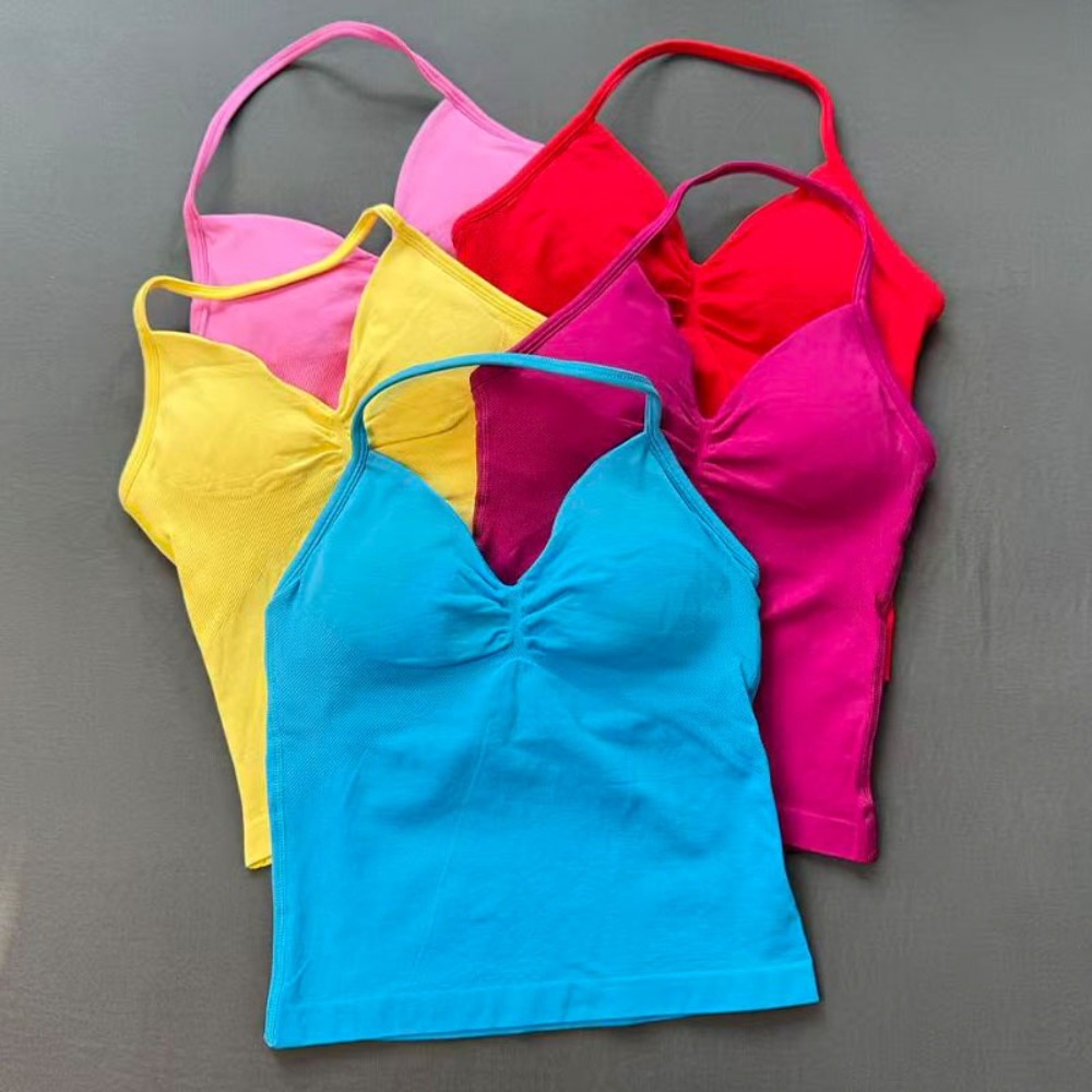 Atasan Gym Wanita Tank Top Yog - Yoga Fitness Com ulasan dan harga