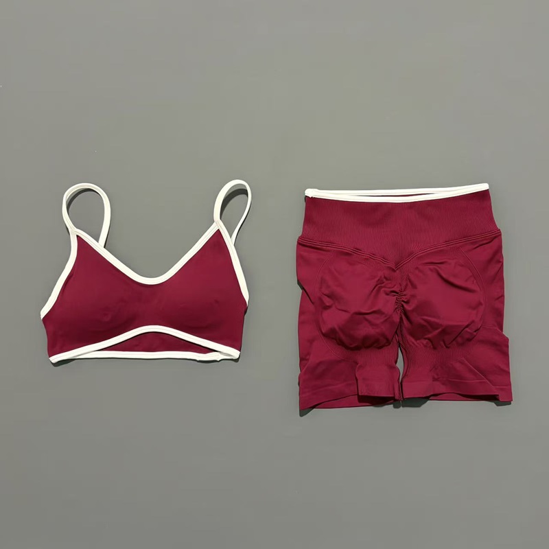 2 Pcs Set Bra Yoga Pendek Wani - Ignite Yoga Fitness ulasan dan harga