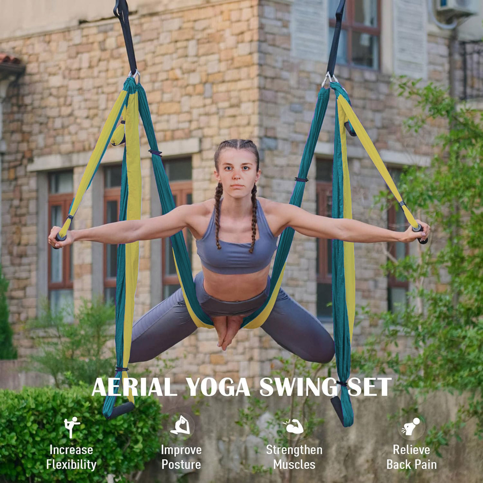 ГаTempat Tidur Gantung Yoga Ud - Yoga Swing Aerial ulasan dan harga