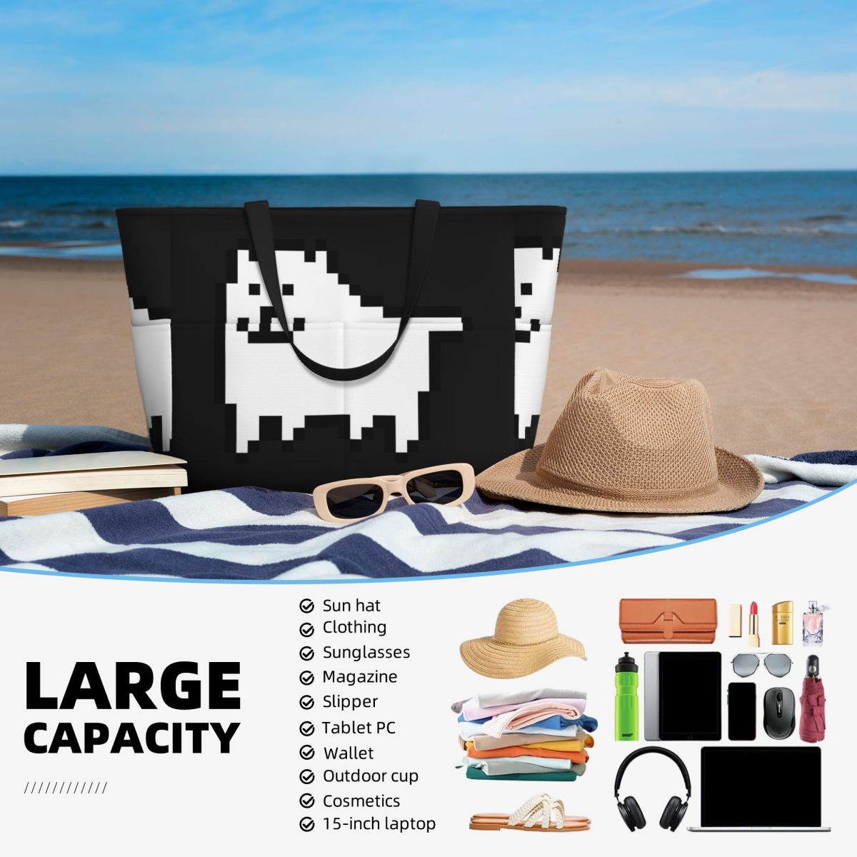 Tas Tote Pantai Annoying Dog I - Yoga Fitness Video ulasan dan harga