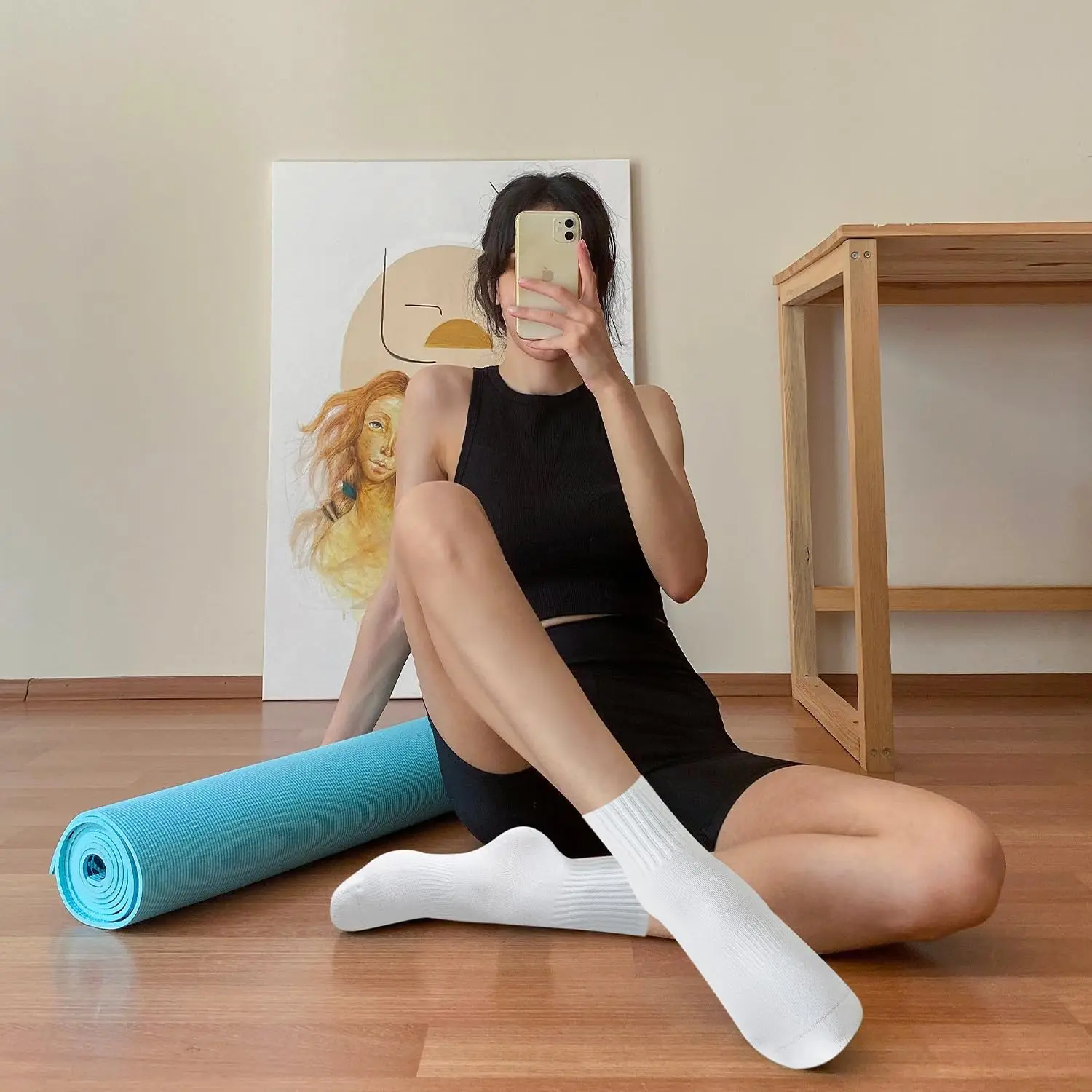 4 pasang kaus kaki yoga wanita - Yoga & Fitness Classes By Niharika Zirakpur Reviews ulasan dan harga