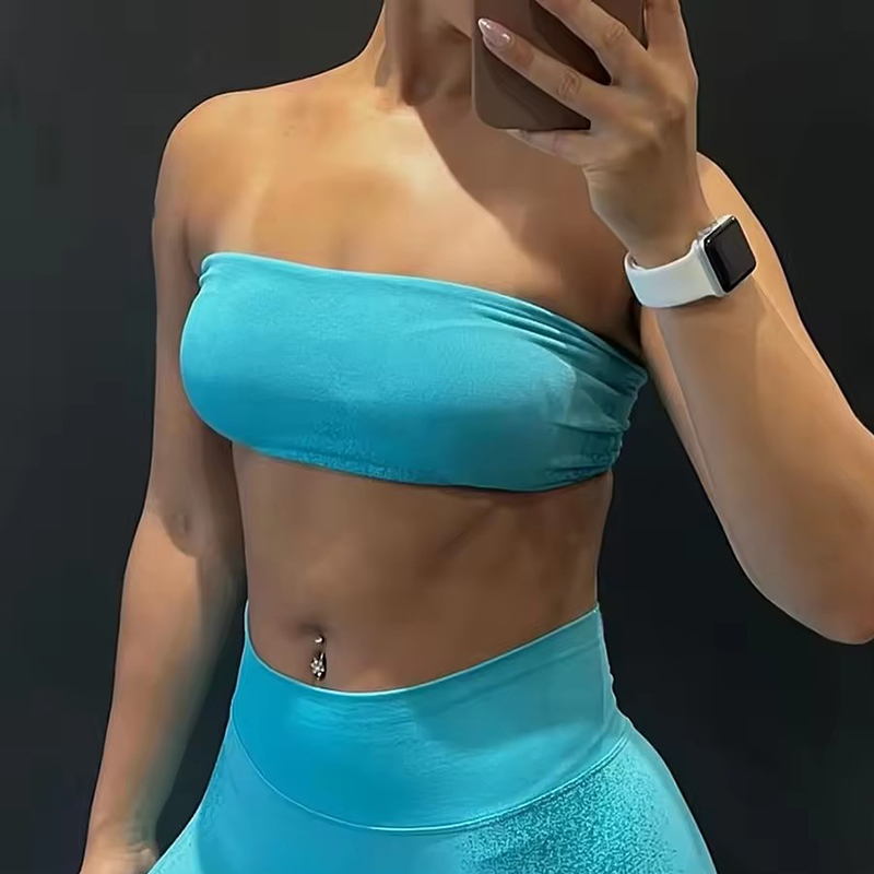 Ignite Bandeau Bra Olahraga Mu - Ignite Yoga Fitness ulasan dan harga