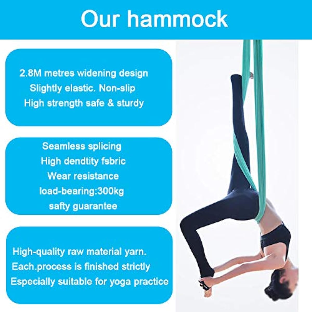 Hammock Yoga Udara 5M x 2.8M W - Yoga Swing Aerial ulasan dan harga