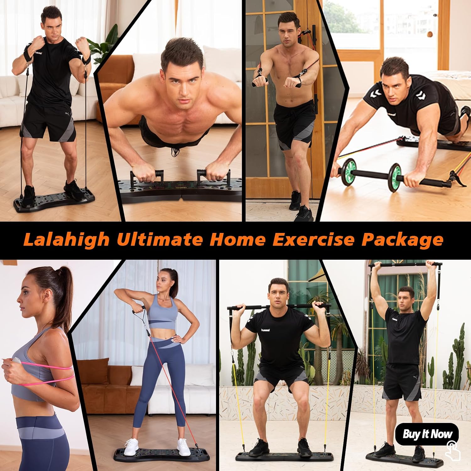 LALAHIGH Push Up Board, 36 in  - Ab Wheel Roller ulasan dan harga
