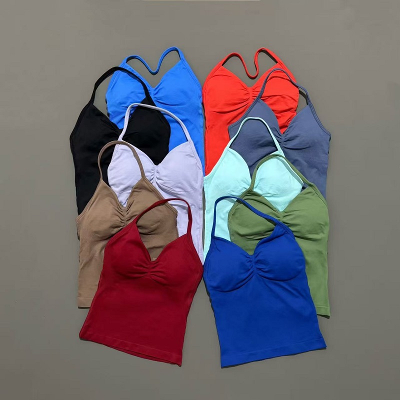 Atasan Olahraga Gym Wanita Tan - Yoga Fitness Matte ulasan dan harga