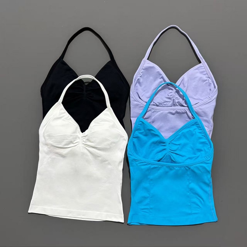 Atasan Olahraga Gym Wanita Tan - Yoga Fitness Matte ulasan dan harga