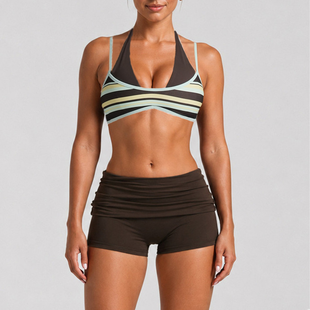 Bra Yoga Wanita Model Halter d - Yoga Fitness Matte ulasan dan harga